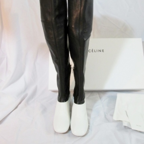 NEW CELINE PARIS Leather Thigh High Boot - Picture 4 of 8